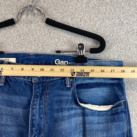 Gap standard taper jeans mens 35x34 factory fade cotton - Picture 2 of 11